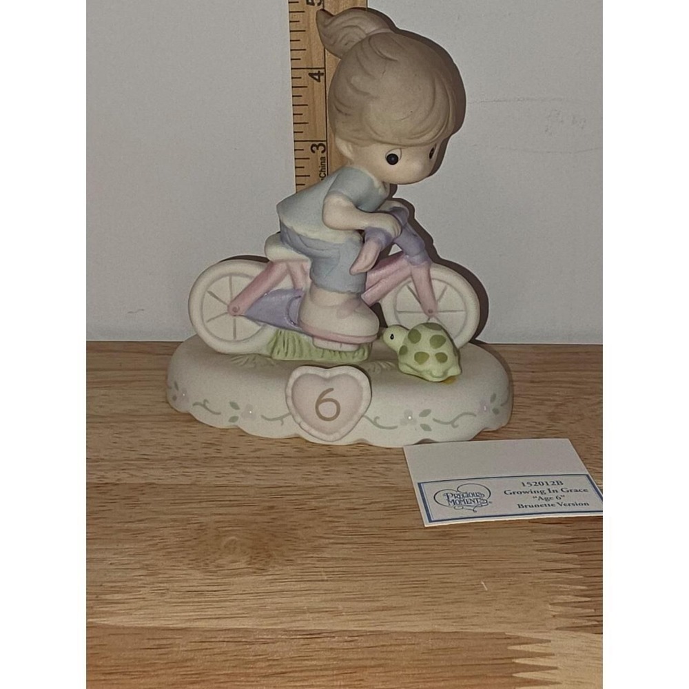 Precious Moments Growing In Grace Age 6 Brunette Figurine